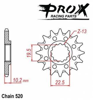 ProX -hammasratas, etu, 07.FS33082-13