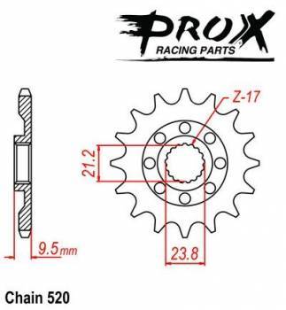 ProX -hammasratas, etu, 07.FS34005-12