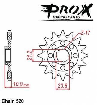 ProX -hammasratas, etu, 07.FS34013-13