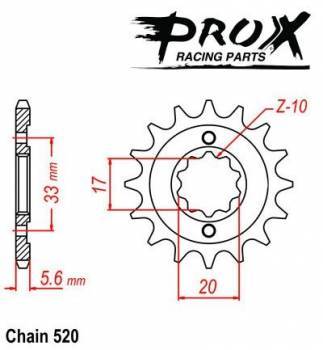 ProX -hammasratas, etu, 07.FS43004-15