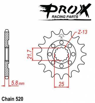 ProX -hammasratas, etu, 07.FS44006-14