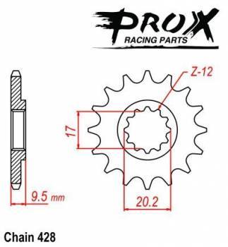 ProX -hammasratas, etu, 07.FS61004-12
