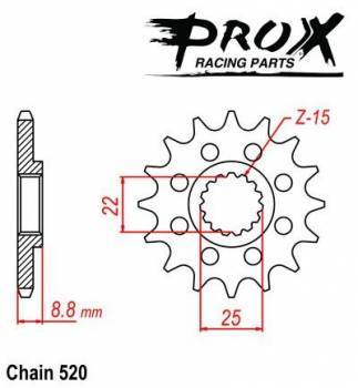 ProX -hammasratas, etu, 07.FS62093-14