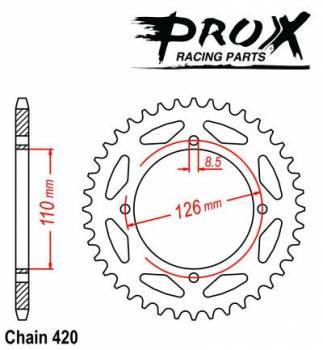 ProX -hammasratas, taka, alu 07.RA40000-46