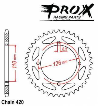 ProX -hammasratas, taka, alu 07.RA40000-47