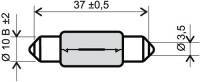 Polttimo, putkilo, 6V 5W, kirkas