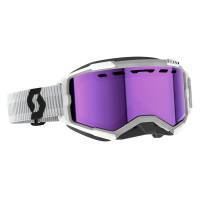 Scott Fury Snowcross -ajolasit, harmaa/valkoinen (purple chrome)