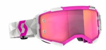 Scott Fury MX -ajolasit, valkoinen/pinkki (pink chrome)
