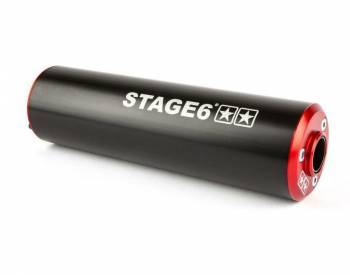 Stage6 StreetRace -äänenvaimennin, vasen, musta/punainen