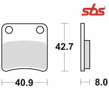 SBS -jarrupalat, ceramic, SYM Super Fancy 98-06 (115HF)