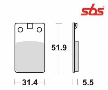 SBS -jarrupalat, ceramic, Tunturi Aqua/Air (132HF, 595HF)