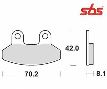 SBS -jarrupalat, ceramic, SYM RS50 05-09 (178HF, 792HF)