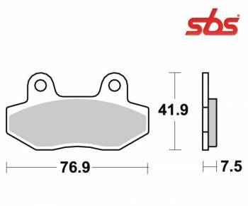 SBS -jarrupalat, ceramic, Peugeot Speedfight 3/4 eteen (200HF)