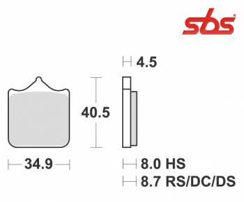 SBS -jarrupalat, dual carbon, 870DC